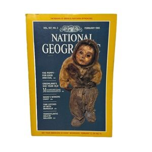 Vintage National Geographic Magazine‎ February 1985 Mummies, The Poppy